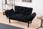 Atelier Del Sofa Nitta - Sofá-Cama de 2 Plazas Negro
